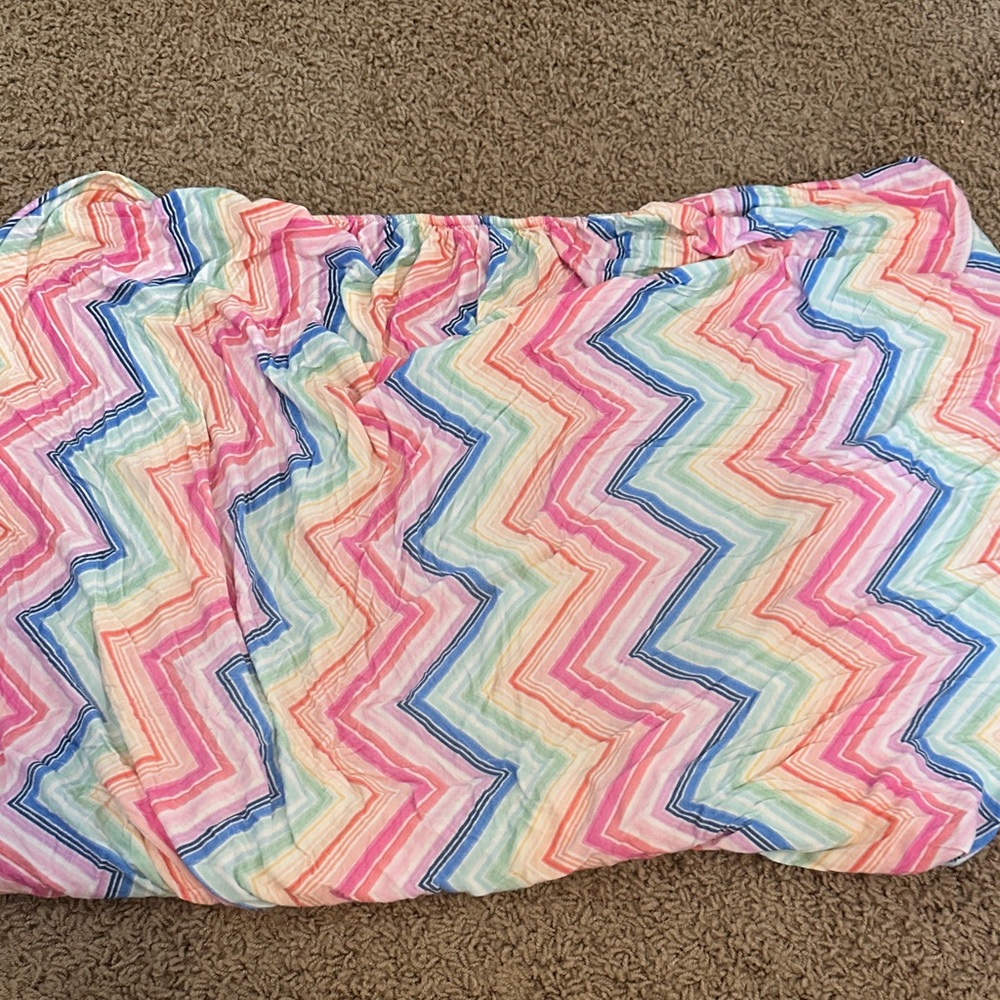 Multicolor Chevron Mini Crib Sheet - Little Sleepies
